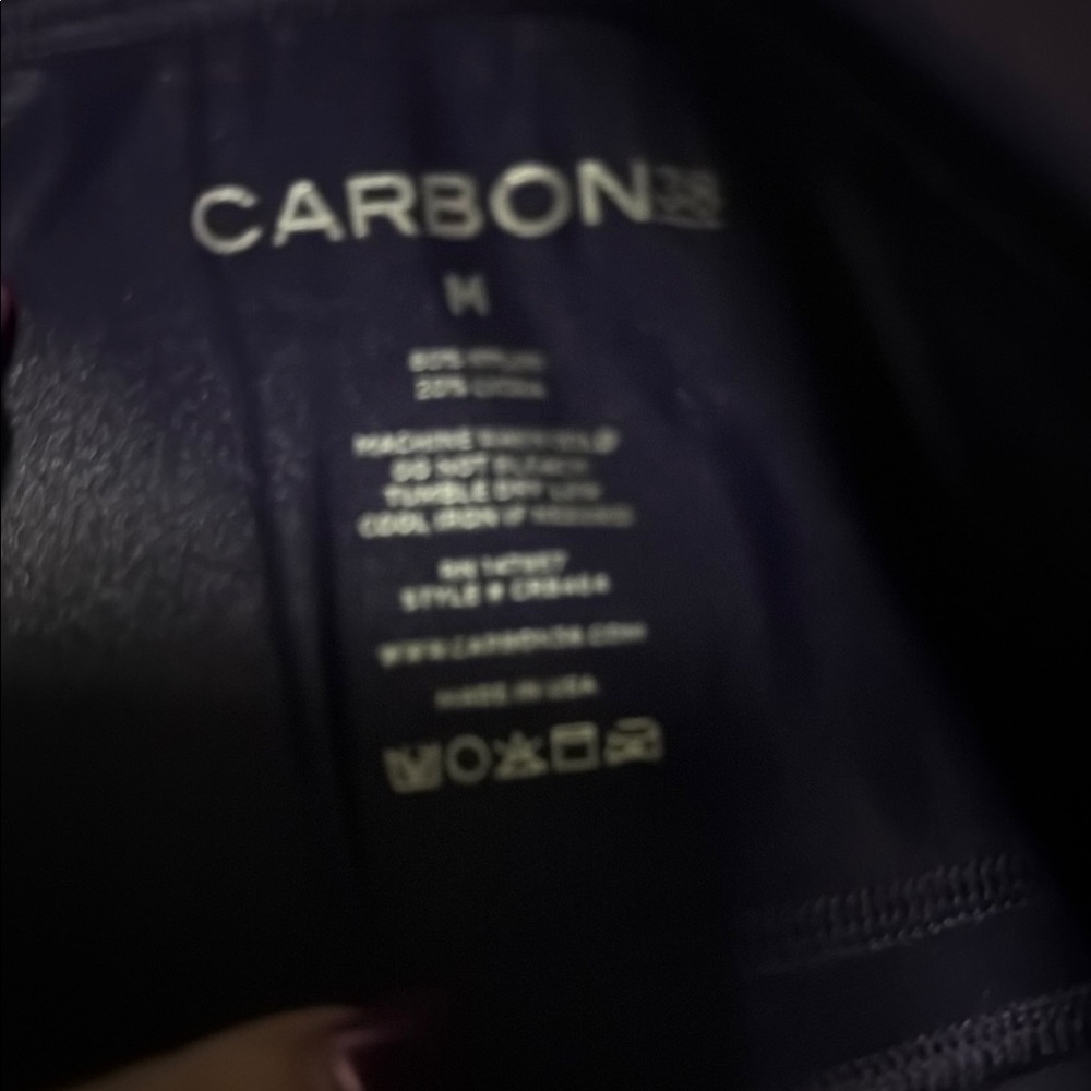 Carbon38 Shiny Purple High-Waisted Leggings M - Picture 2 of 4